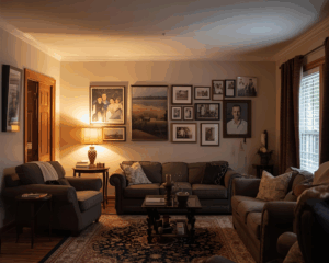 Clean Sofa in cozy living room