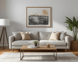 Clean Sofa in cozy living room