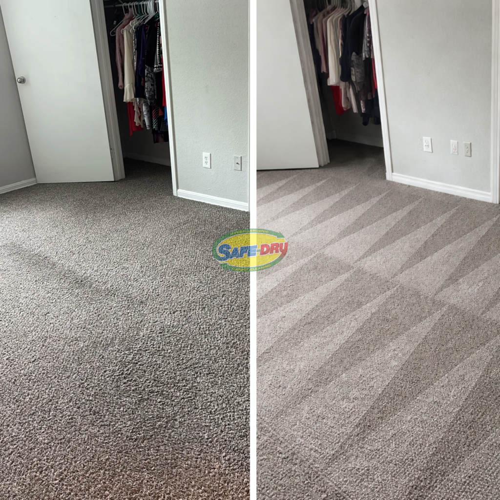 Before and After Carpet Cleaning