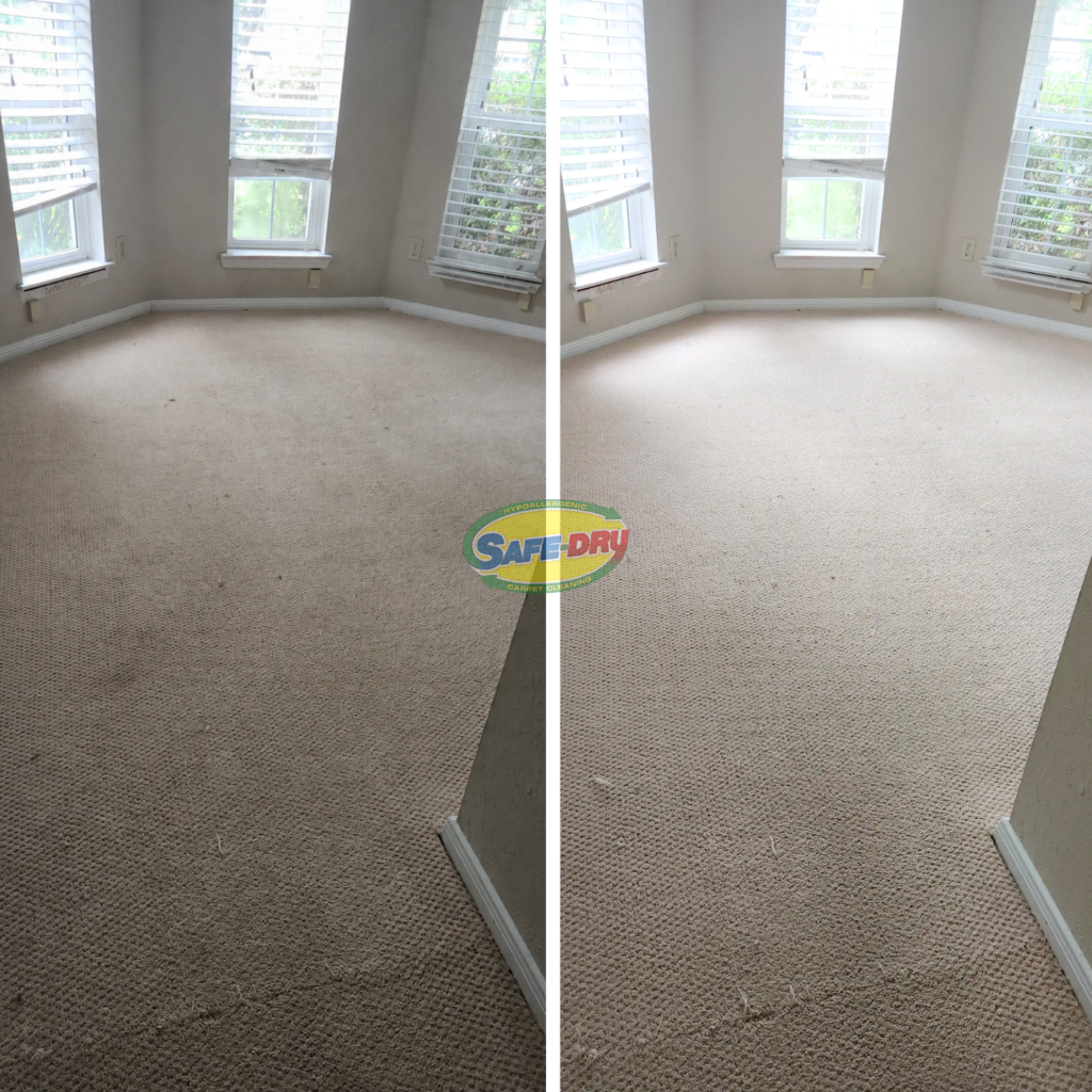 Before and After Carpet Cleaning