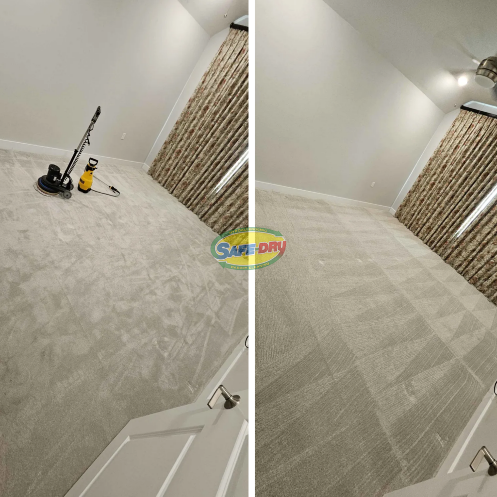 Before and After Carpet Cleaning